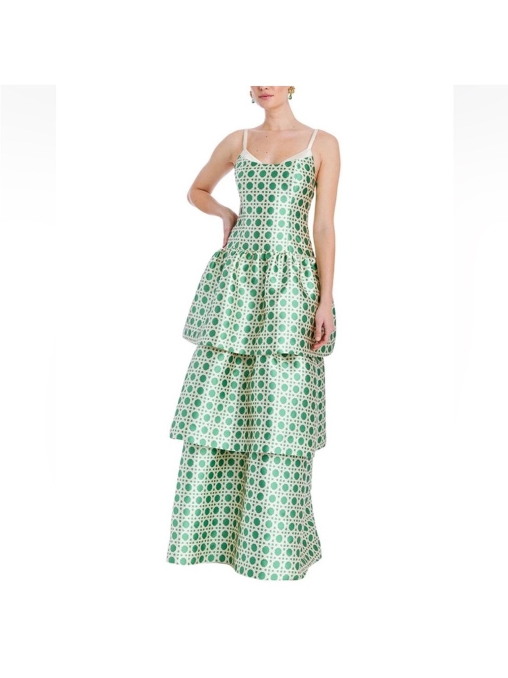 NWT Mestiza New York Ellison Convertible Gown Solihiya Gown Green Size 12